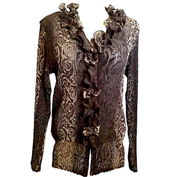 AMANDA Collection Ruffled Blouse - Picture 5 of 6